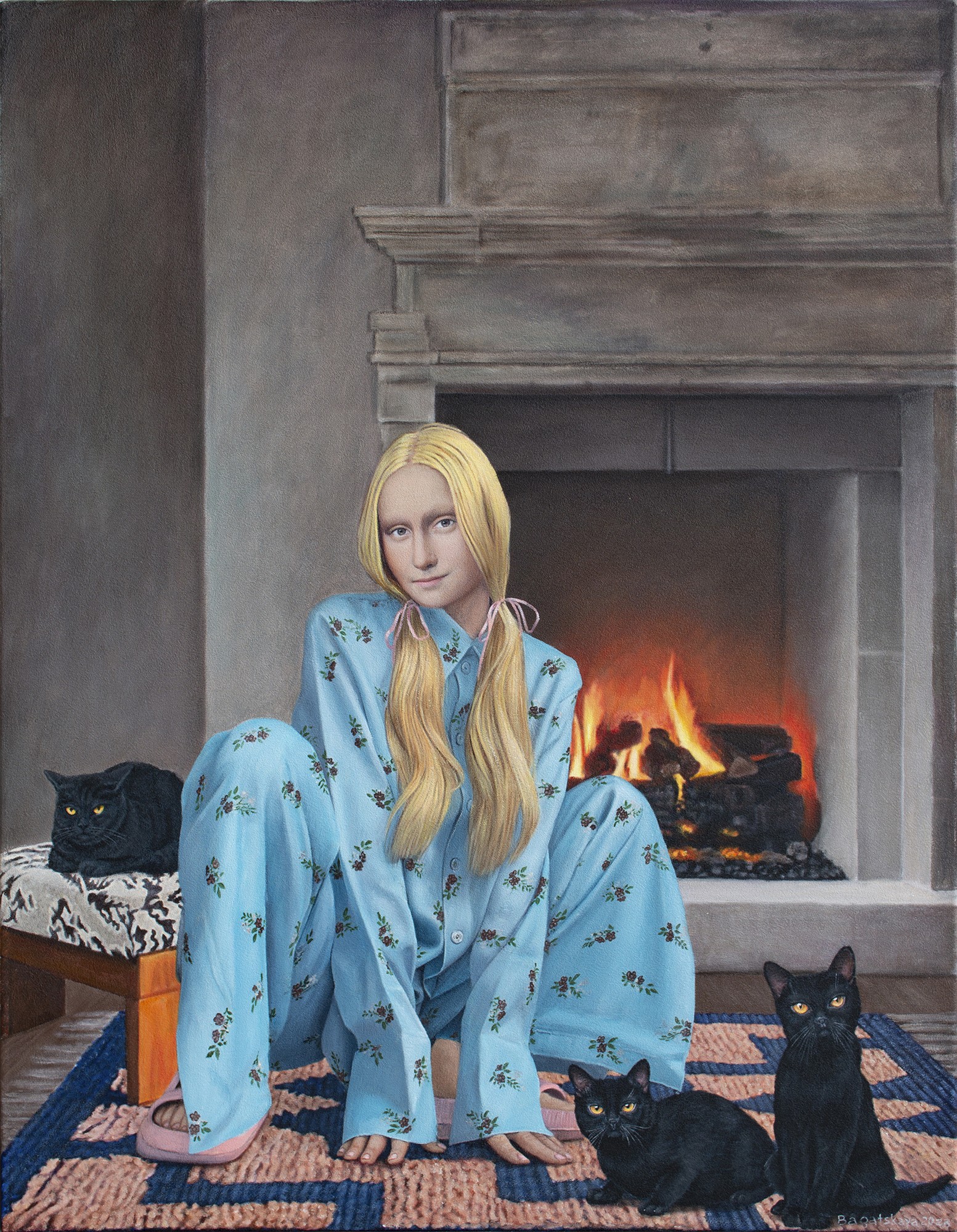Nataliya Bagatskaya, By the Fireplace Nataliya Bagatskaya, By the Fireplace