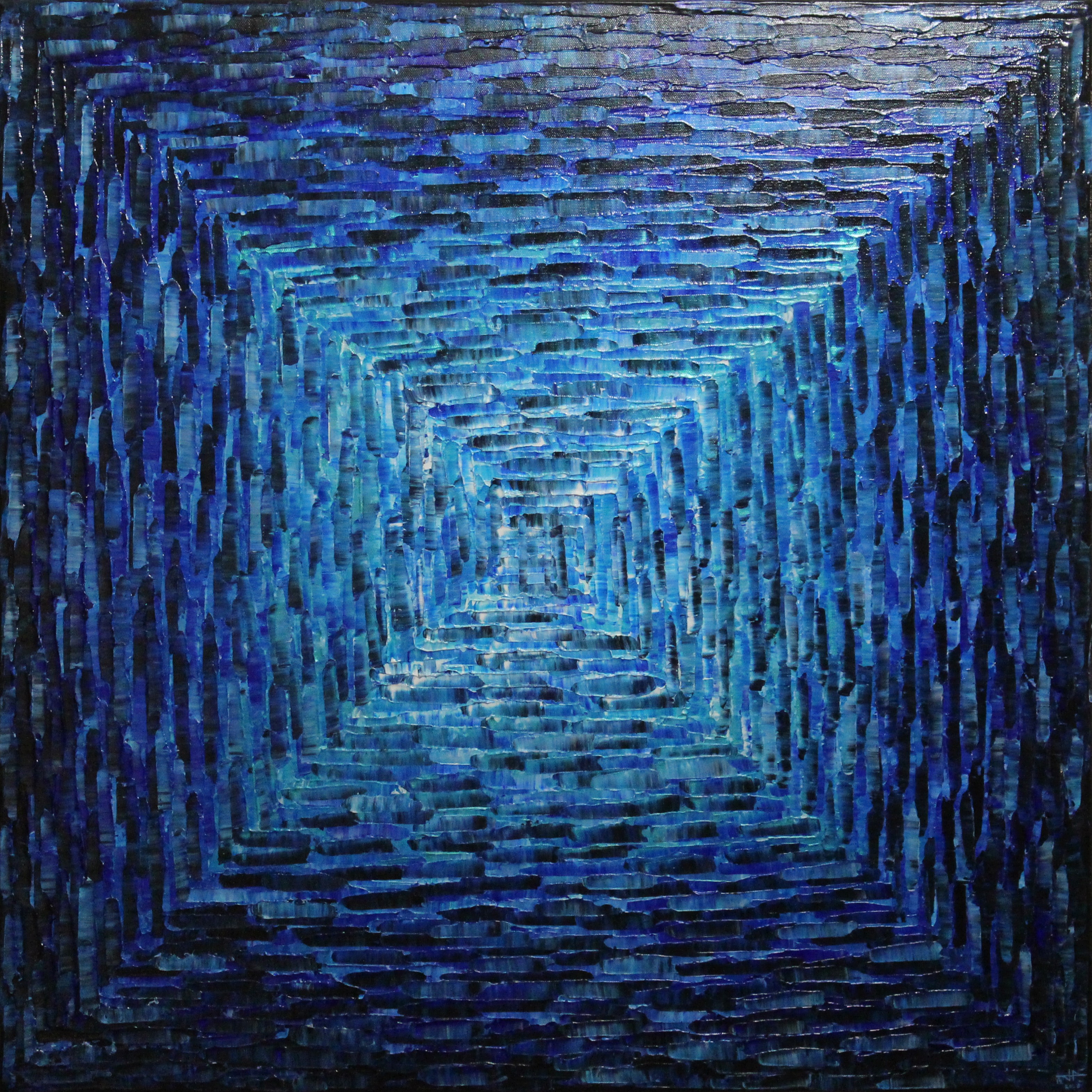 Jonathan Pradillon, Grand dégradé carré bleu Jonathan Pradillon, Grand dégradé carré bleu