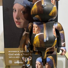 Diseño, Bearbrick Set 400% & 100% Johannes Vermeer Girl with a pearl earing, Bearbrick