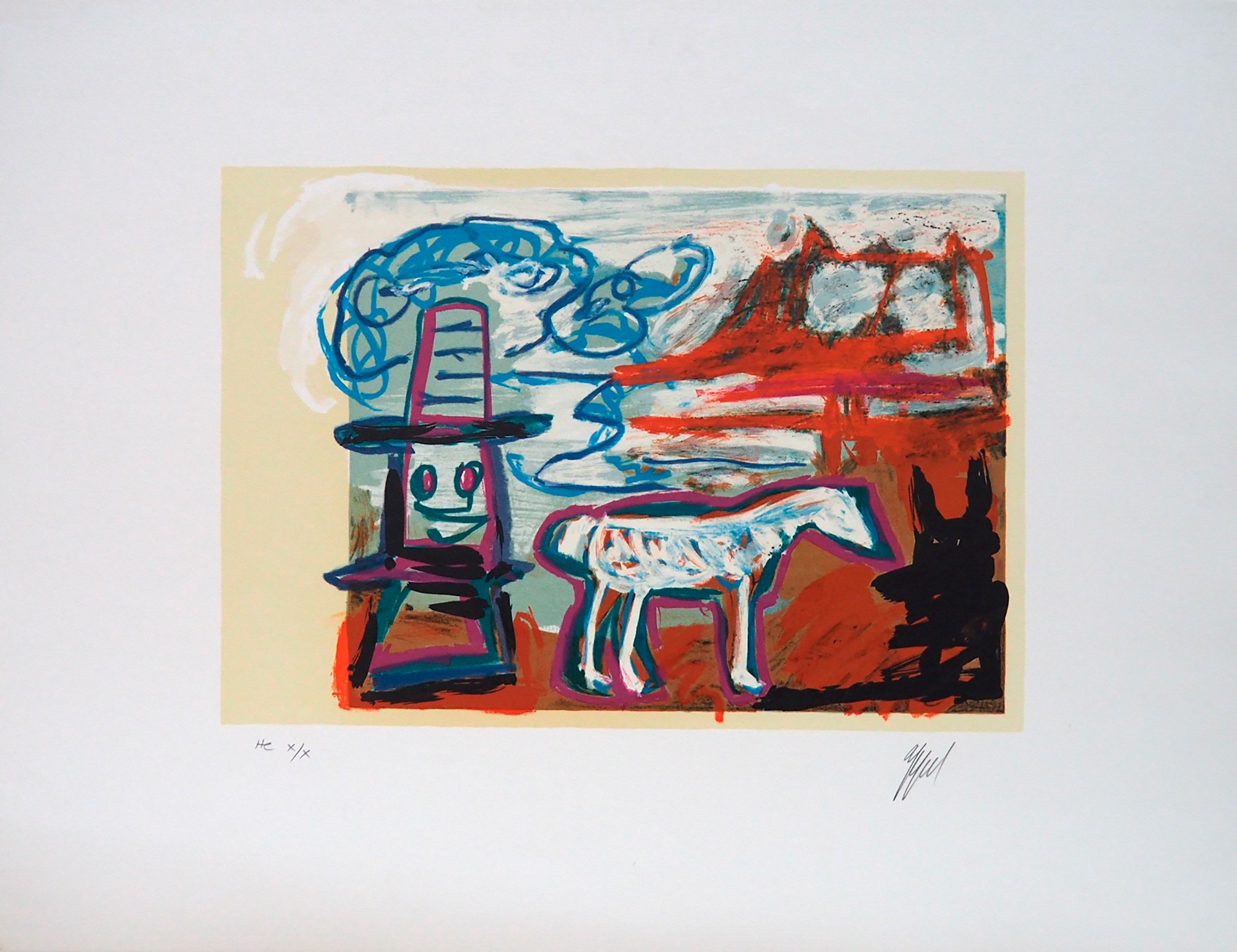 Karel Appel, Can we dance a landspace Karel Appel, Can we dance a landspace