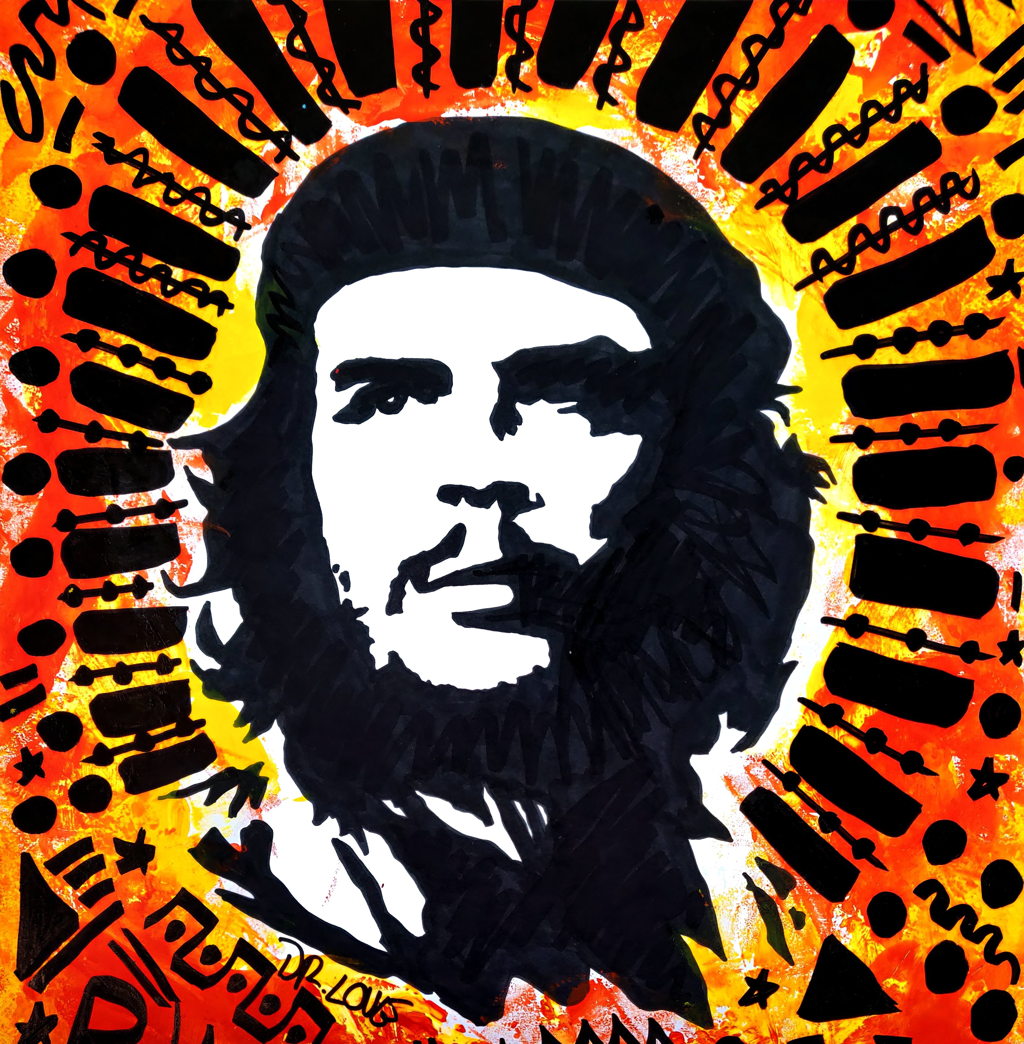 Dr. Love, Che Guevara street art Dr. Love, Che Guevara street art