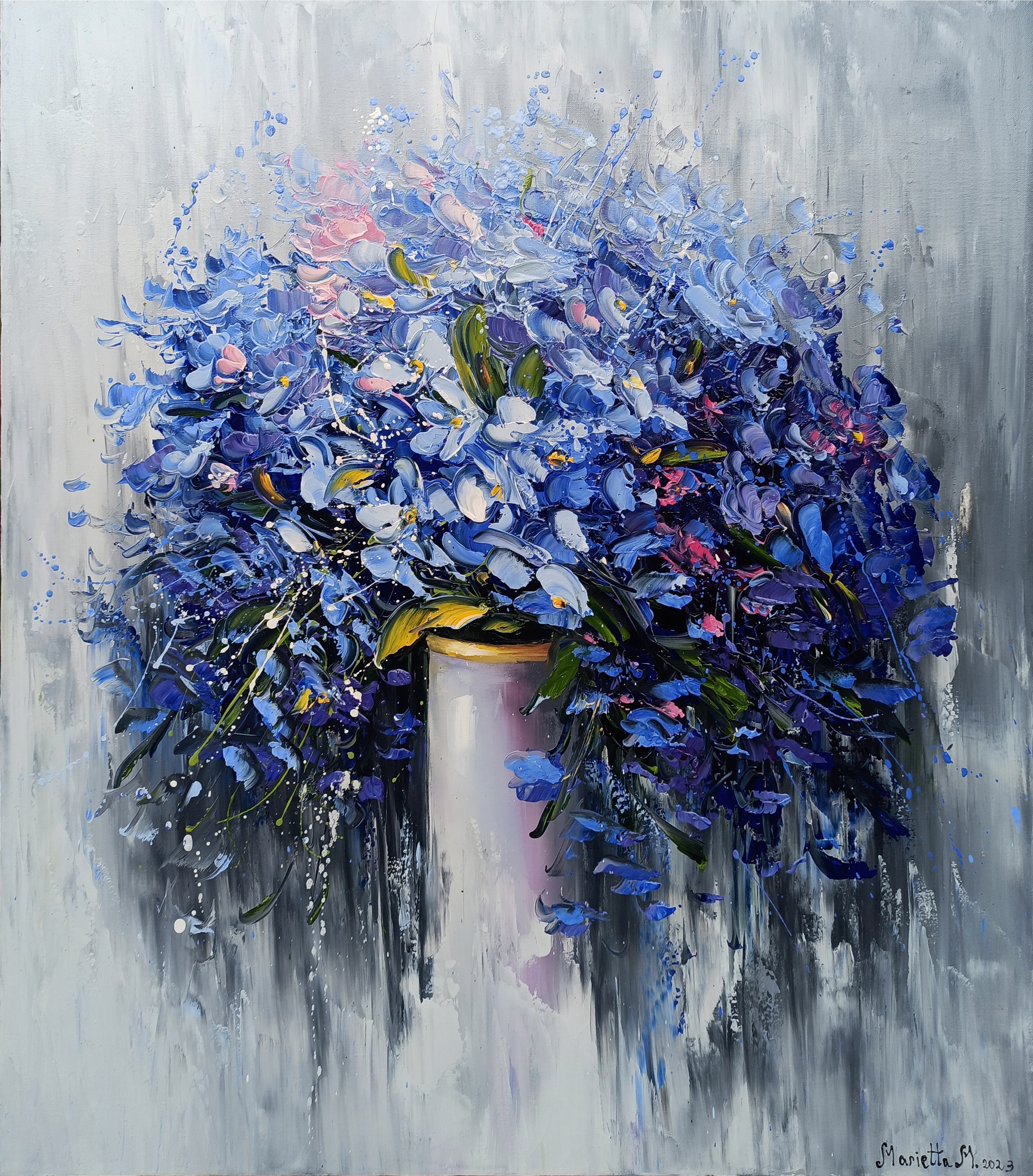 Marieta Martirosyan, Blue flowers Marieta Martirosyan, Blue flowers