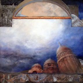 Gemälde, Automn leaves shining over cupolas, Maylis Bourdet