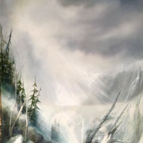Painting, Paysage de montagne, Maylis Bourdet