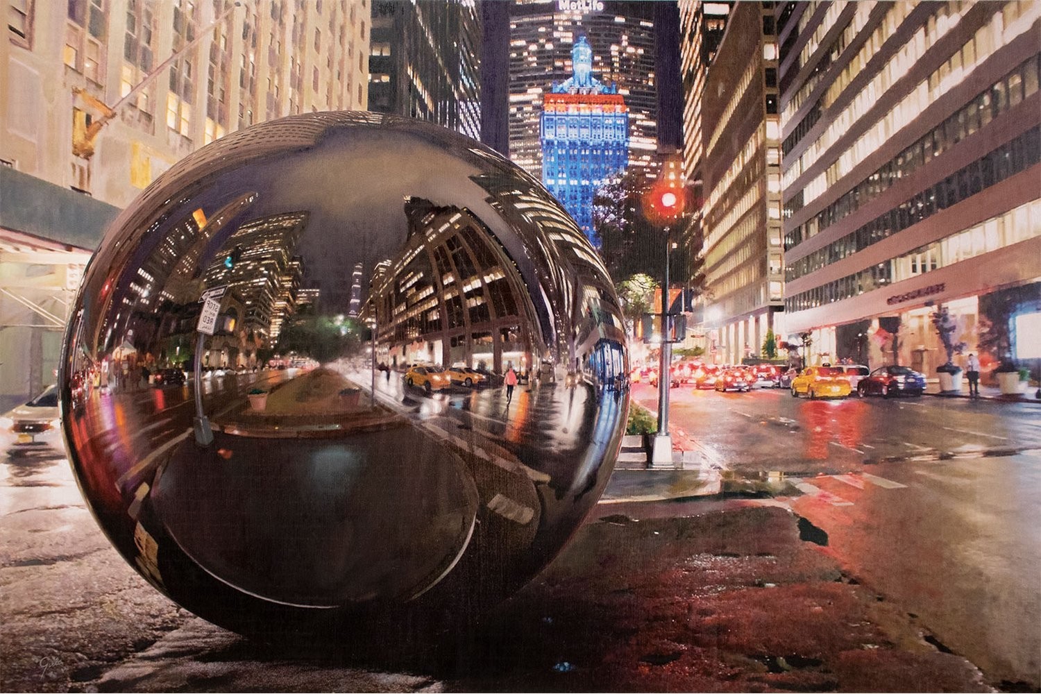 Miguel Guía, City's soul reflection NY Night 2 Miguel Guía, City's soul reflection NY Night 2