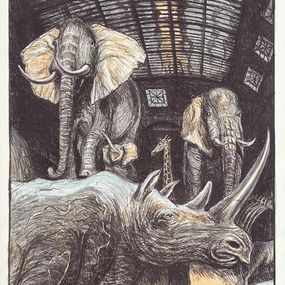 Edición, Rhinocéros et éléphants, Jürg Kreienbühl