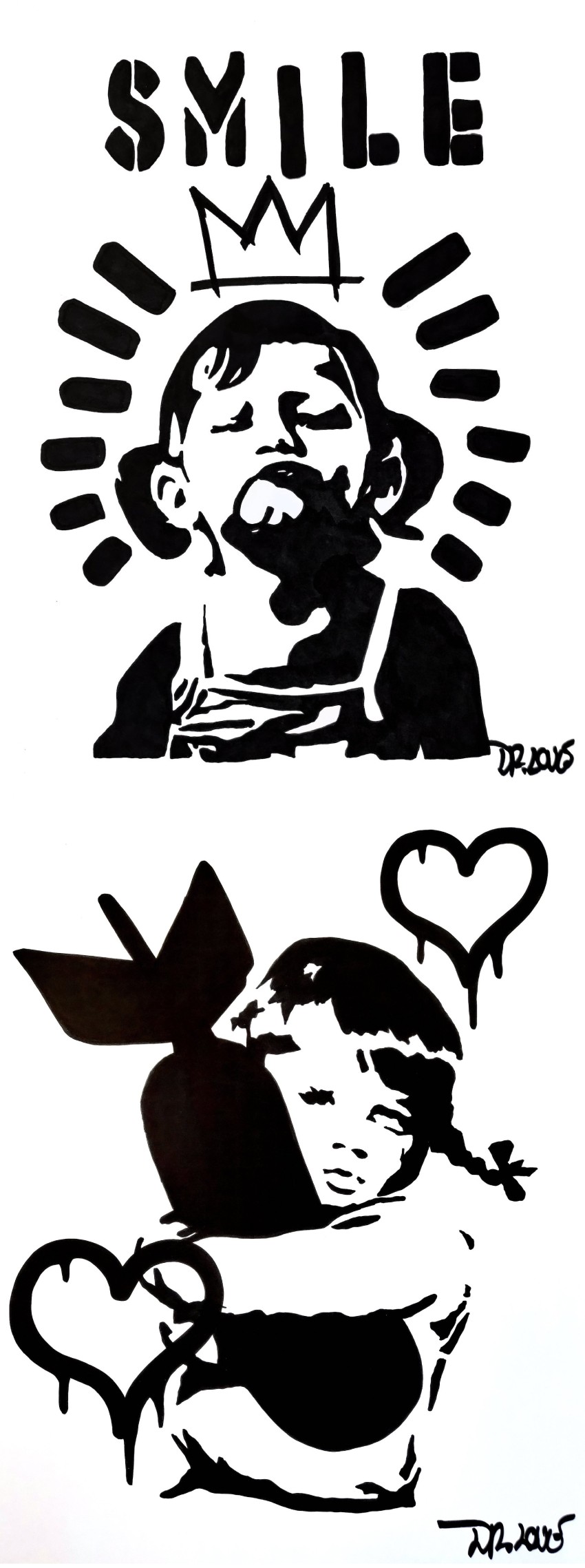 Dr. Love, The smile and the bomb (a tribute to Banksy) Dr. Love, The smile and the bomb (a tribute to Banksy)