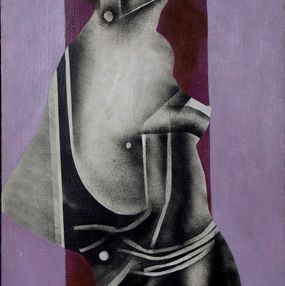 Gemälde, Femme au cœur noir, Jean-Pierre Le Boul'ch