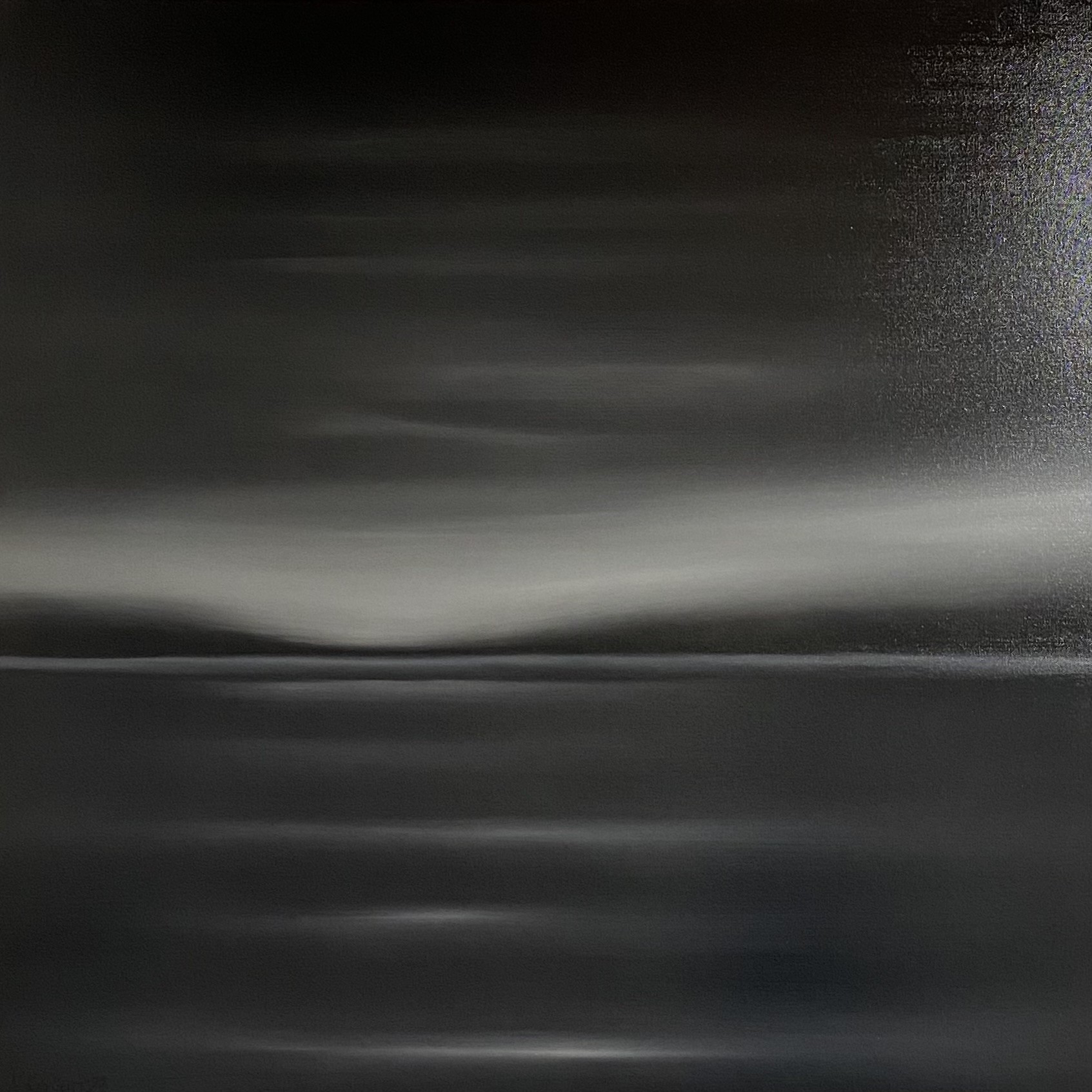 Nataliia Krykun, Sunset dark, abstract minimalist landscape, mountain Nataliia Krykun, Sunset dark, abstract minimalist landscape, mountain