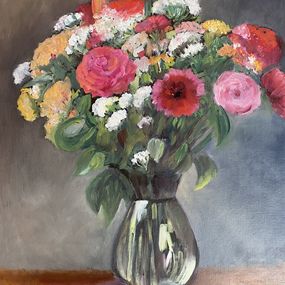 Peinture, Bouquet à la prima, Magali Palatan