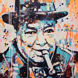 Painting, Winston Churchill, Marta Zawadzka