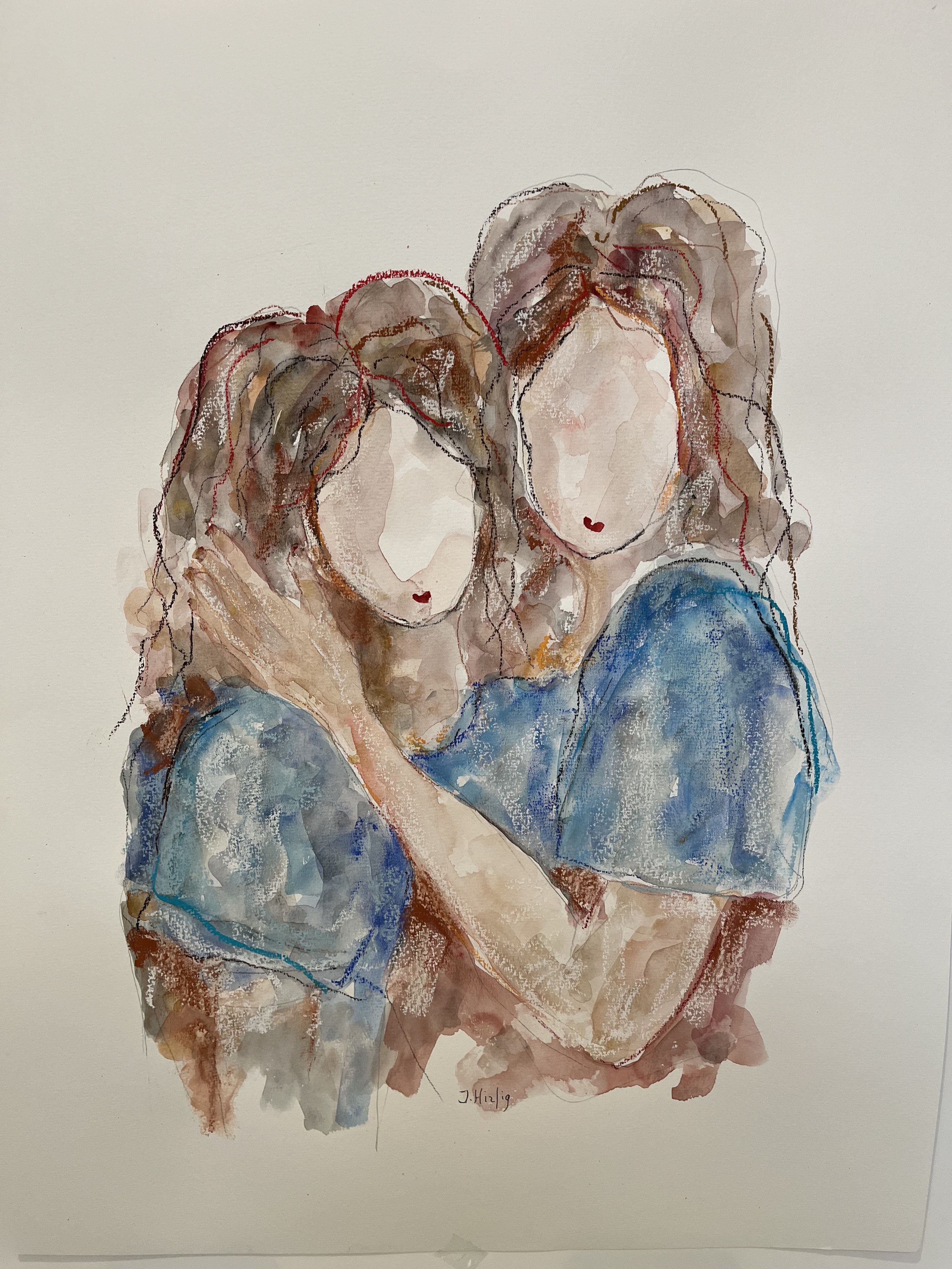 Isabelle Hirtzig, Avec ma fille Isabelle Hirtzig, Avec ma fille