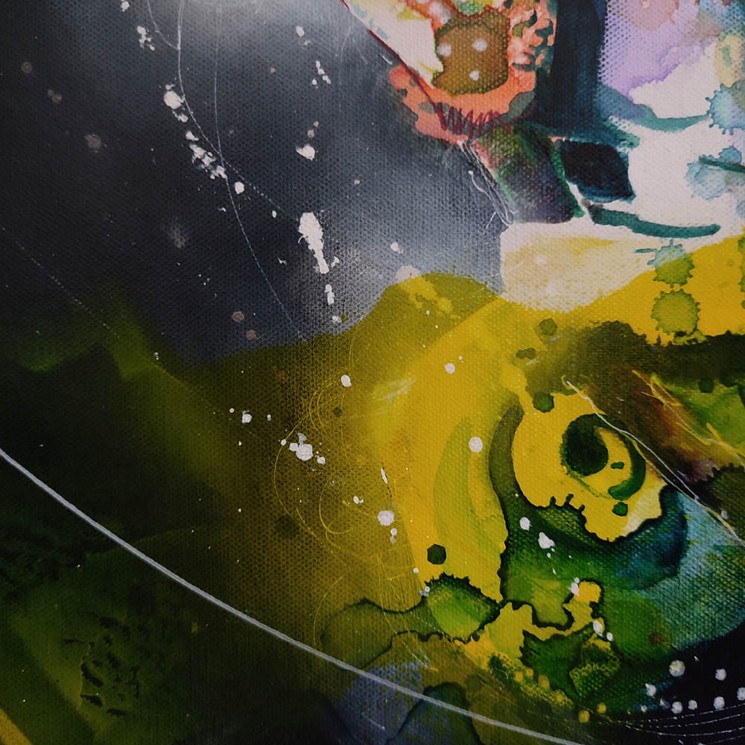 Pascal Merlin, Cameleon, Painting on canvas
