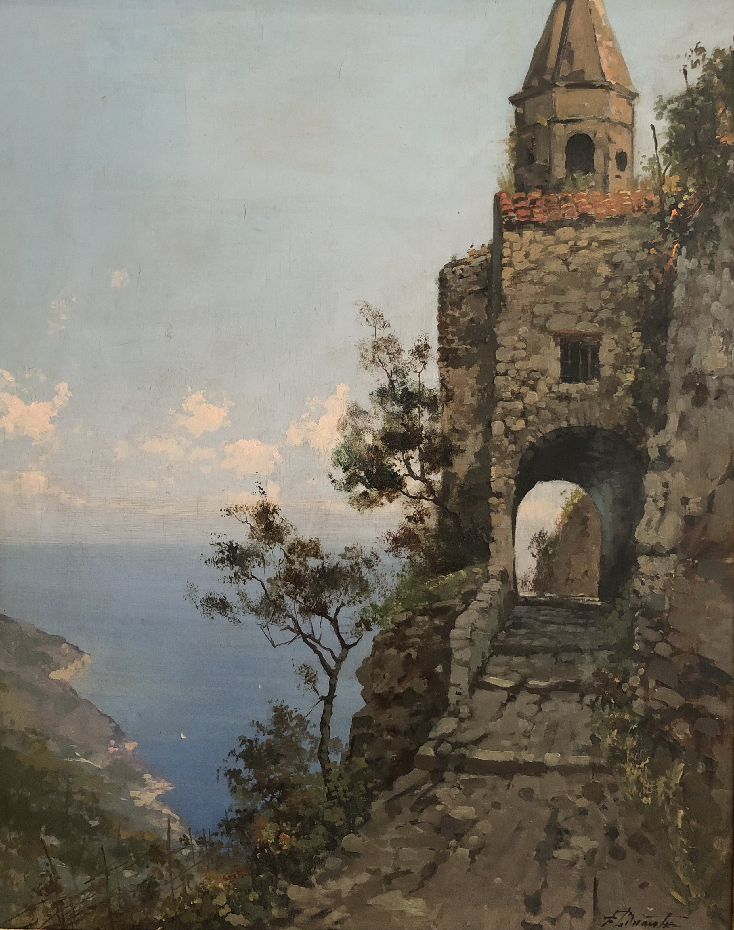Ezelino Briante, Vue sur la mer depuis les hauteurs de Capri Ezelino Briante, Vue sur la mer depuis les hauteurs de Capri