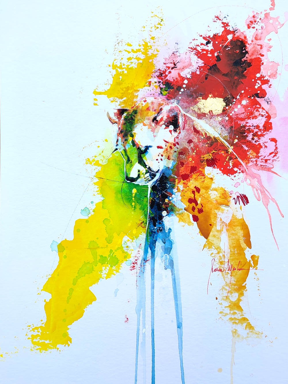 Pascal Merlin, Abstract sheetah paper Pascal Merlin, Abstract sheetah paper