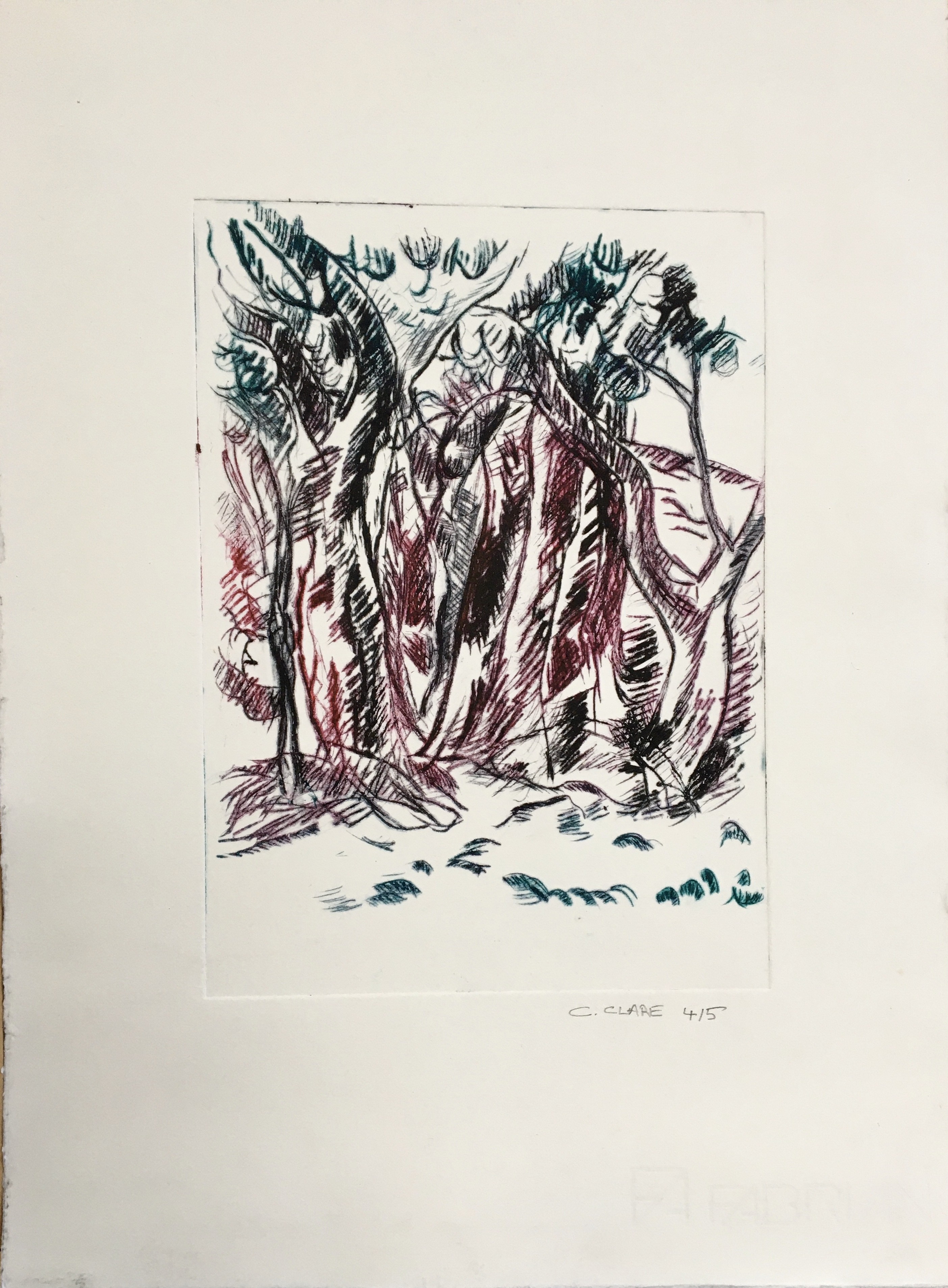 Catherine Clare, Les troncs d'arbres N°4 Catherine Clare, Les troncs d'arbres N°4