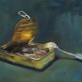 Painting, La boîte de sardines, Laurence Gasior