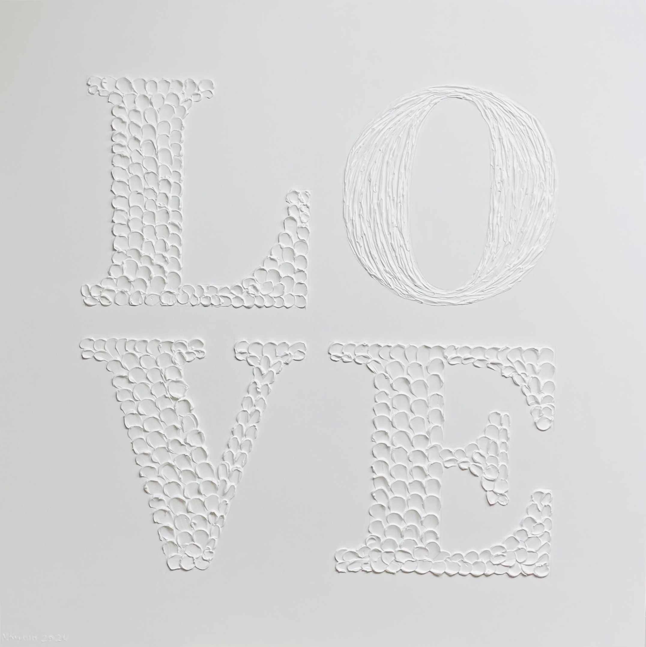 Nataliia Krykun, Love - Love, Amour, Amore, Liebe 3D plaster Nataliia Krykun, Love - Love, Amour, Amore, Liebe 3D plaster
