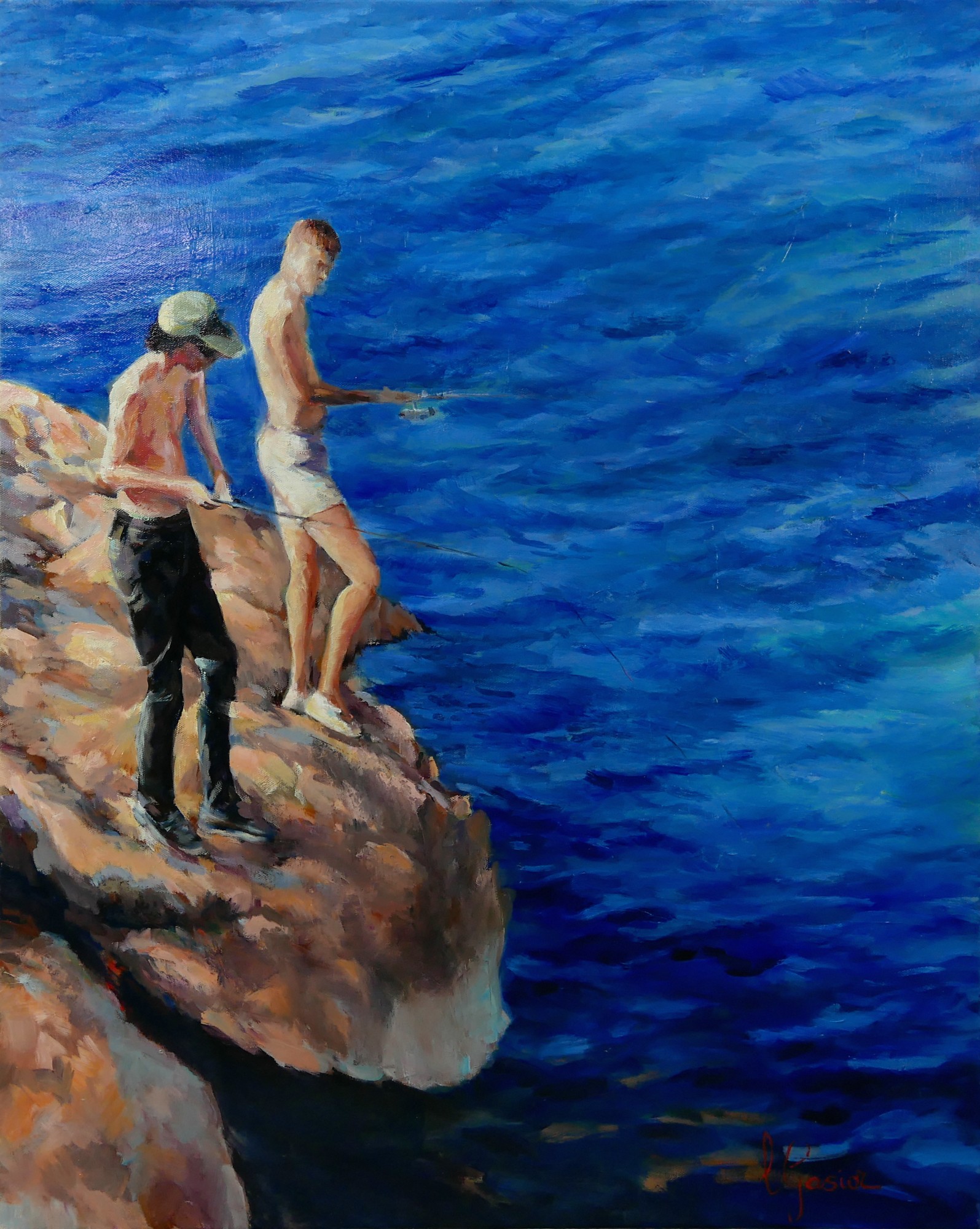 Laurence Gasior, La pêche dans les calanques de Marseille Laurence Gasior, La pêche dans les calanques de Marseille