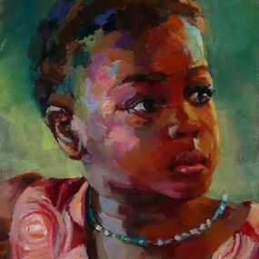 Painting, La sénégalaise, Laurence Gasior