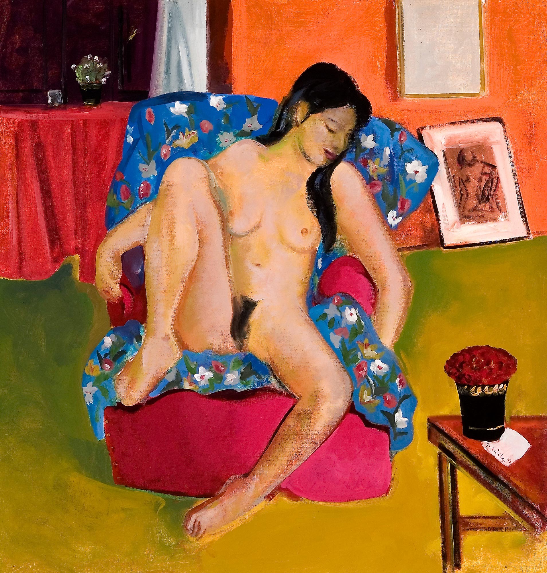 Pablo Aizoiala, Desnudo bouquet de rosas Pablo Aizoiala, Desnudo bouquet de rosas