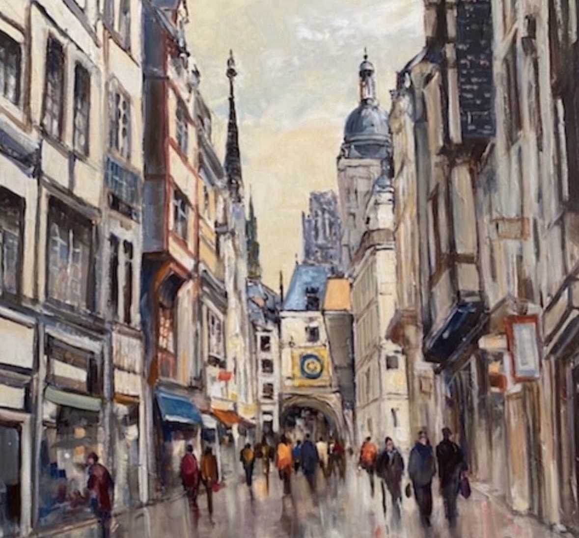 Bernard Guilain, Reflets rue du Gros Horloge Rouen Bernard Guilain, Reflets rue du Gros Horloge Rouen