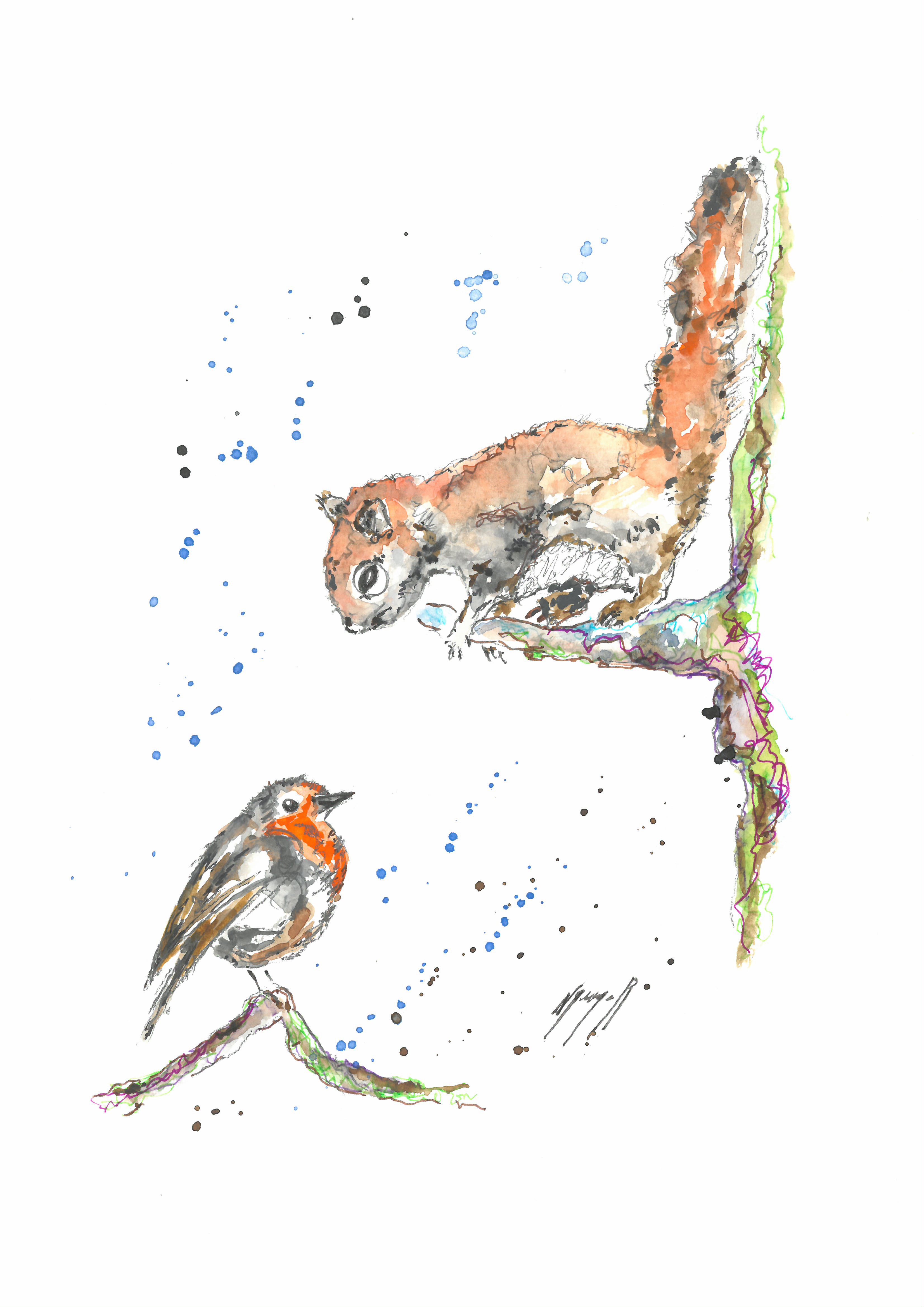 Noël Granger, L'Oiseau et l'Ecureuil ! Noël Granger, L'Oiseau et l'Ecureuil !