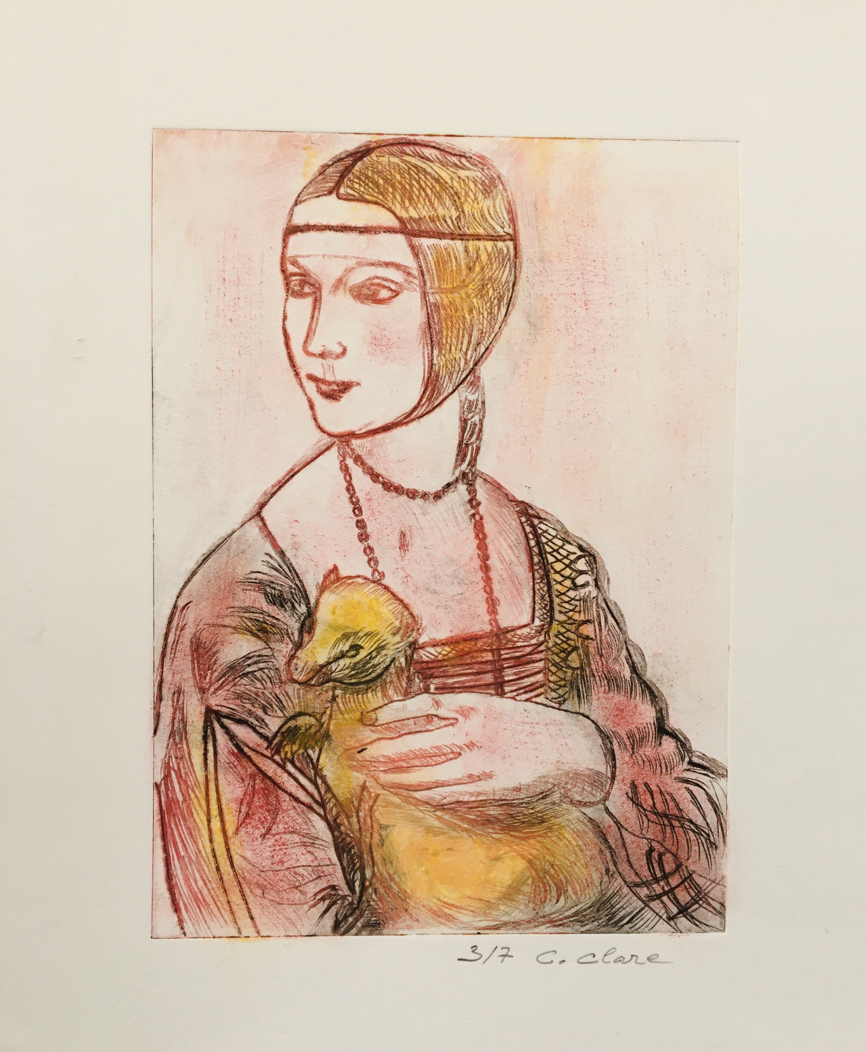 Catherine Clare, La dame à l'hermine N°3 Catherine Clare, La dame à l'hermine N°3