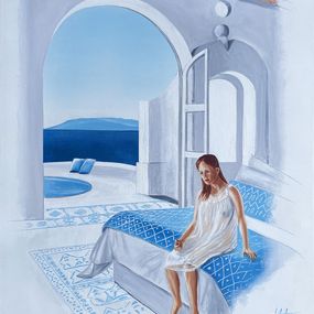 Gemälde, Burn-out au paradis., Jean-Jacques Venturini