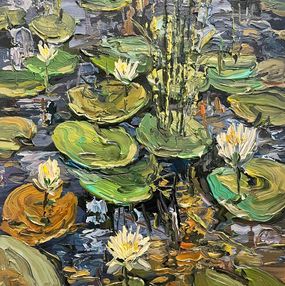 Painting, Water Garden, Eric Alfaro