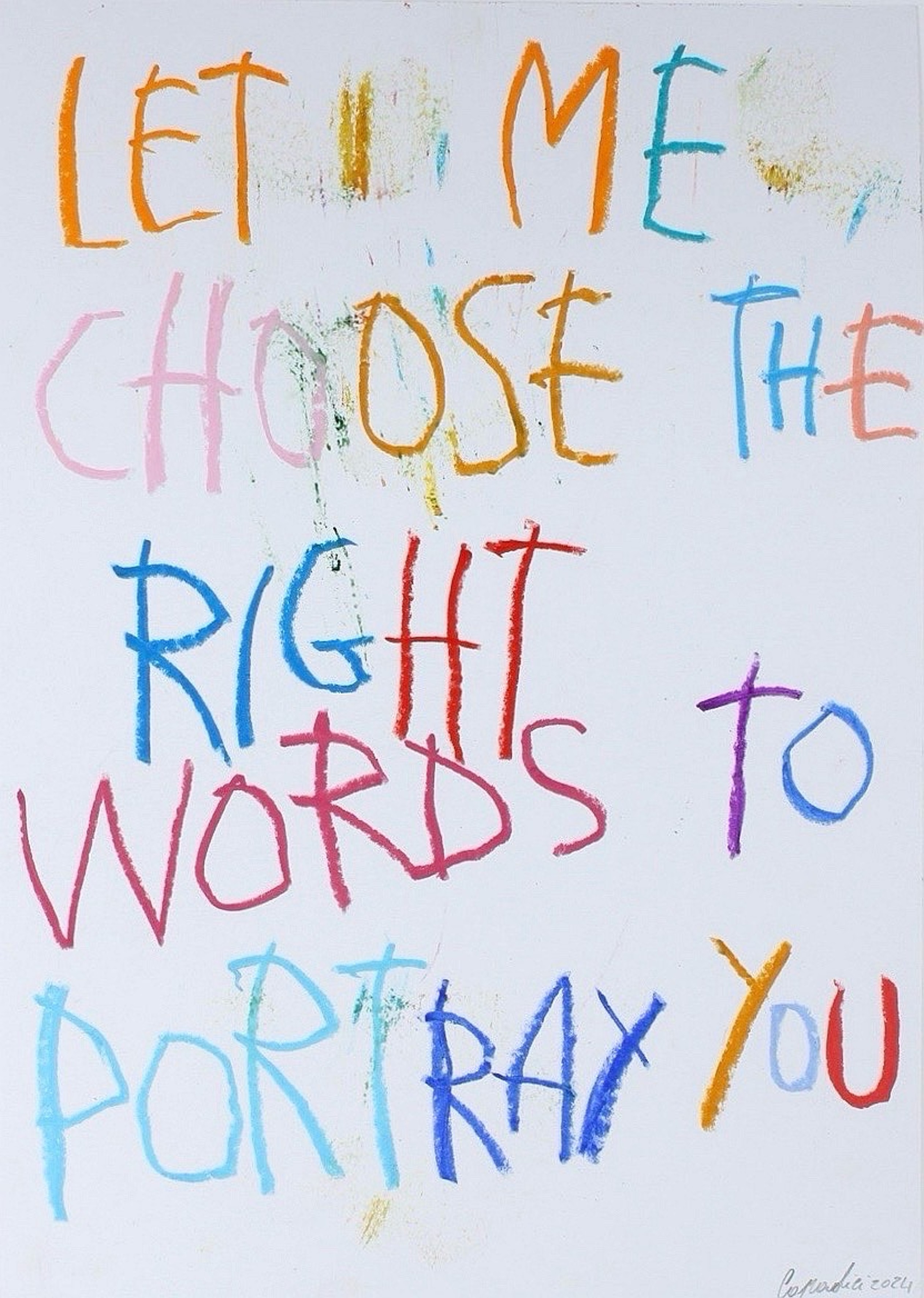 Alessandro Capodici, The words to portray you Alessandro Capodici, The words to portray you