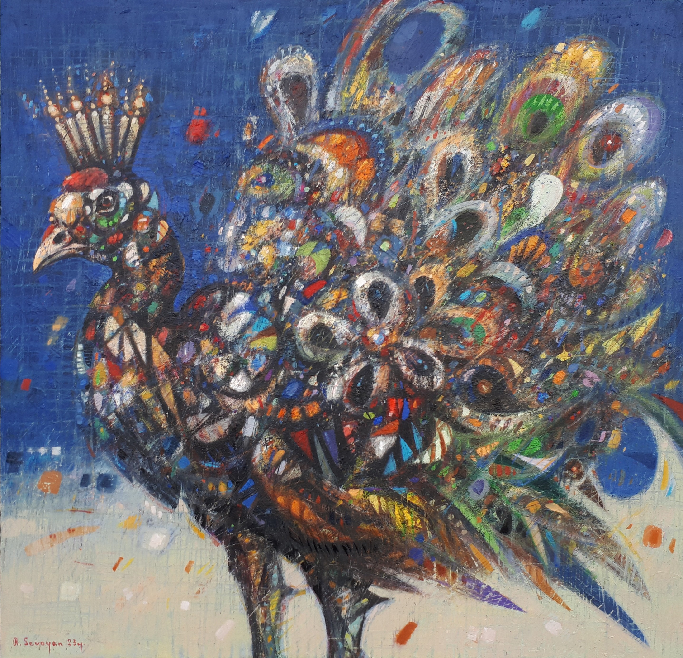 Aram Sevoyan, Colorful peacock Aram Sevoyan, Colorful peacock