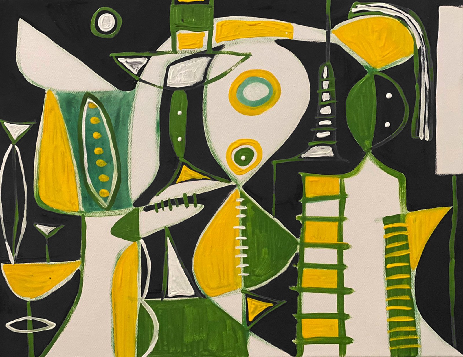 Enrique Pichardo, Composición tonos verdes Enrique Pichardo, Composición tonos verdes