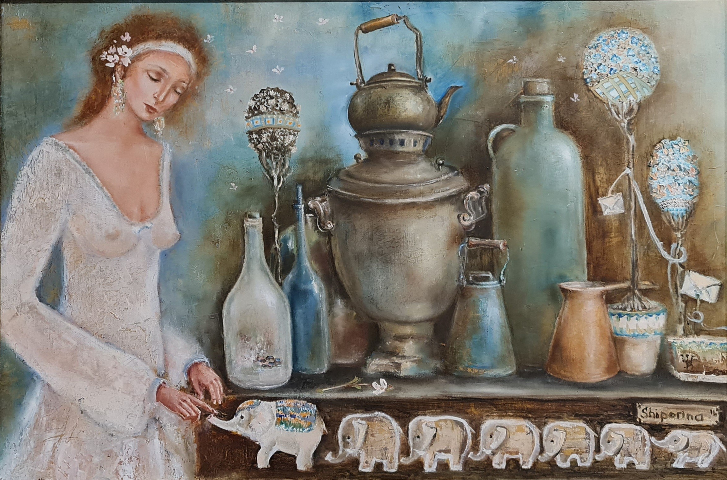 Natalie Shiporina, Painting in frame Natalie Shiporina, Painting in frame