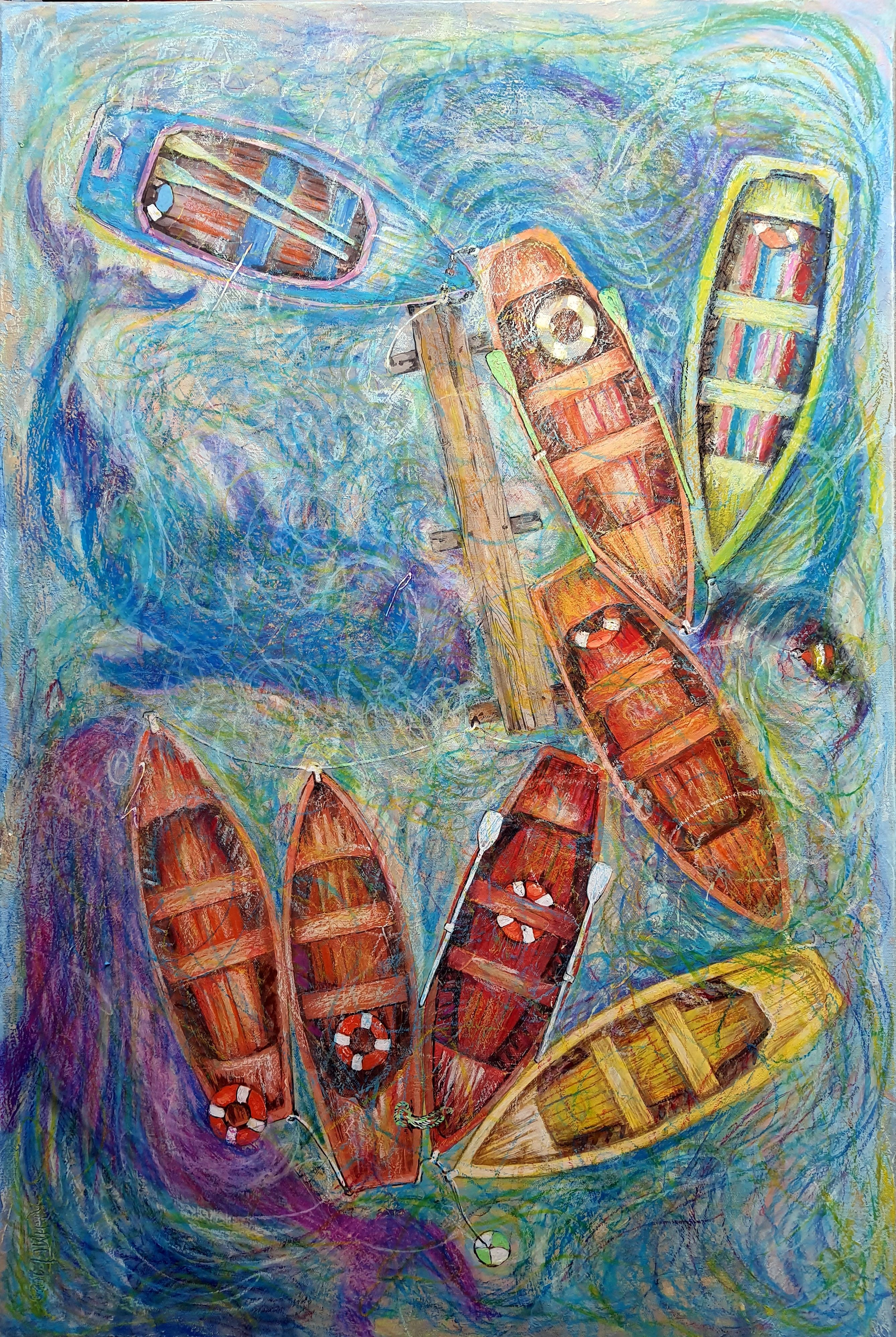 Rakhmet Redzhepov (Ramzi), Boats in the Bay Rakhmet Redzhepov (Ramzi), Boats in the Bay