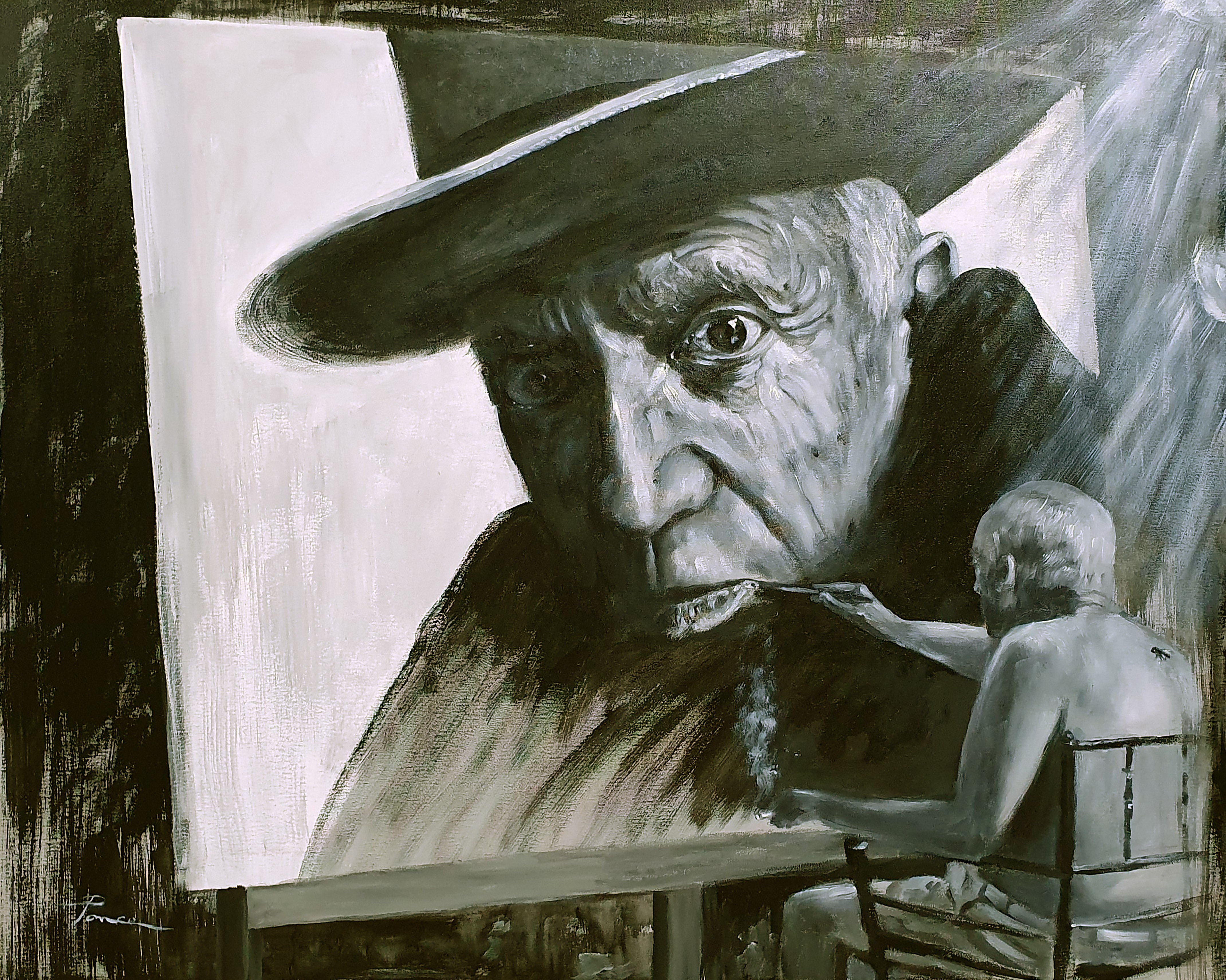 José Luis Pagador Ponce, Autorretrato. Picasso. José Luis Pagador Ponce, Autorretrato. Picasso.