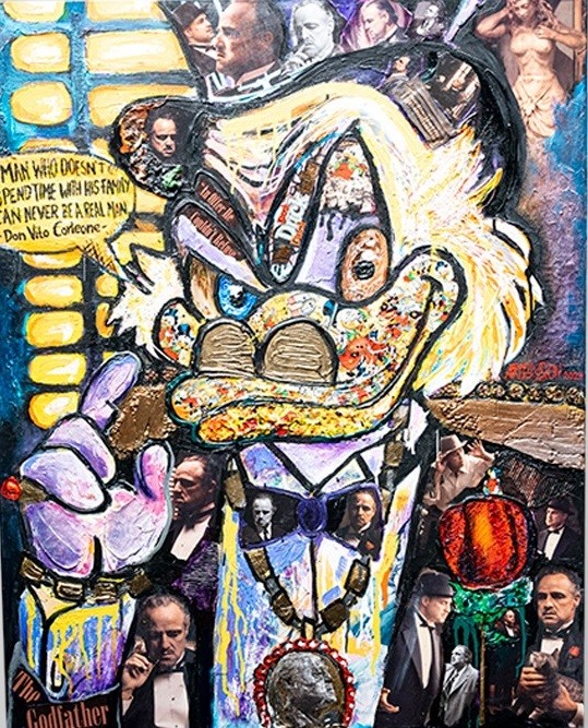 Art By Son, Godfather Scrooge Art By Son, Godfather Scrooge
