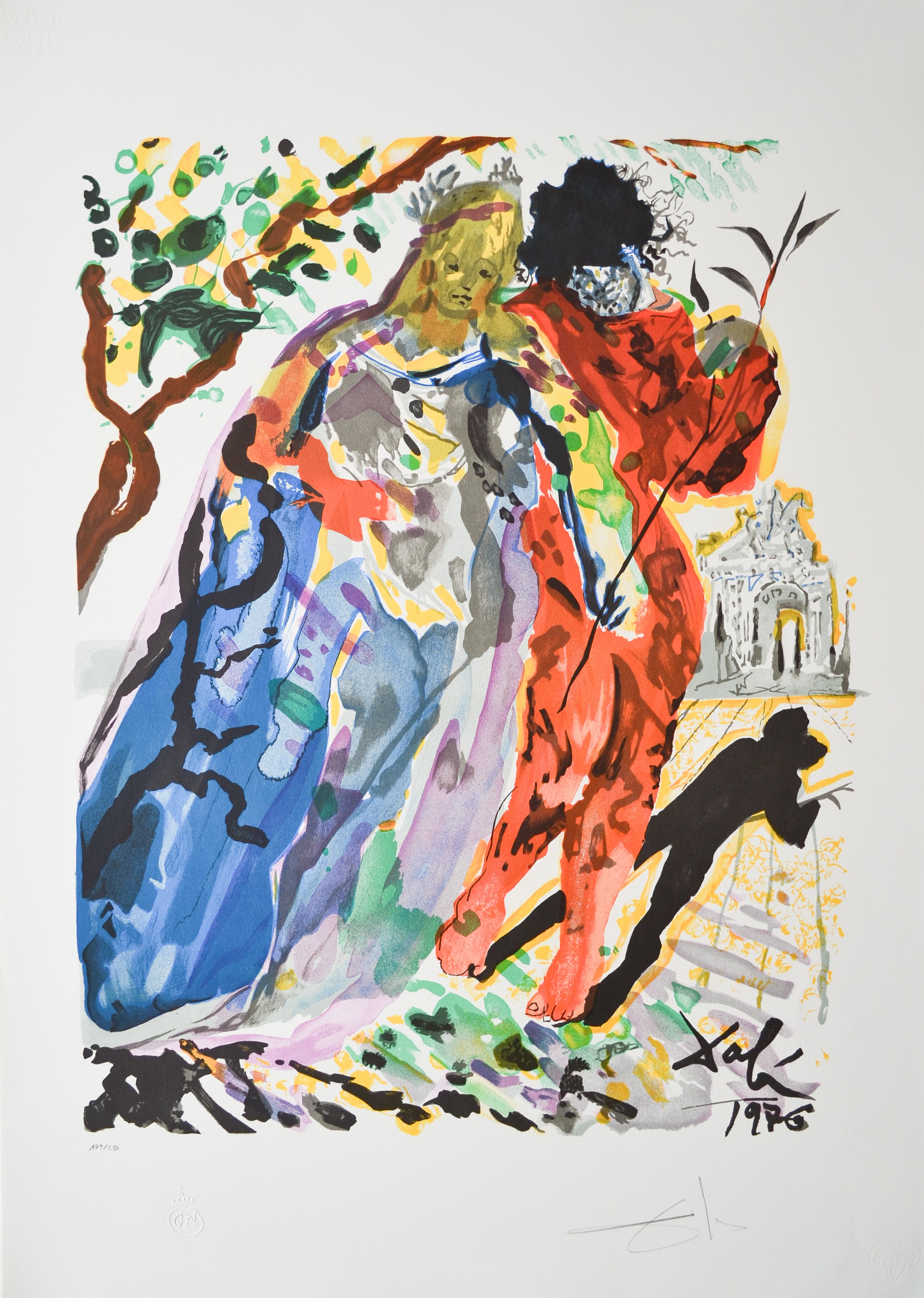 Salvador Dali, L'Art d'aimer d'Ovide, Fille de Minos Salvador Dali, L'Art d'aimer d'Ovide, Fille de Minos