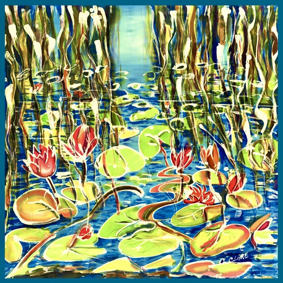 Catherine Clare, Water lilies N°2 inspired by Monet Catherine Clare, Water lilies N°2 inspired by Monet