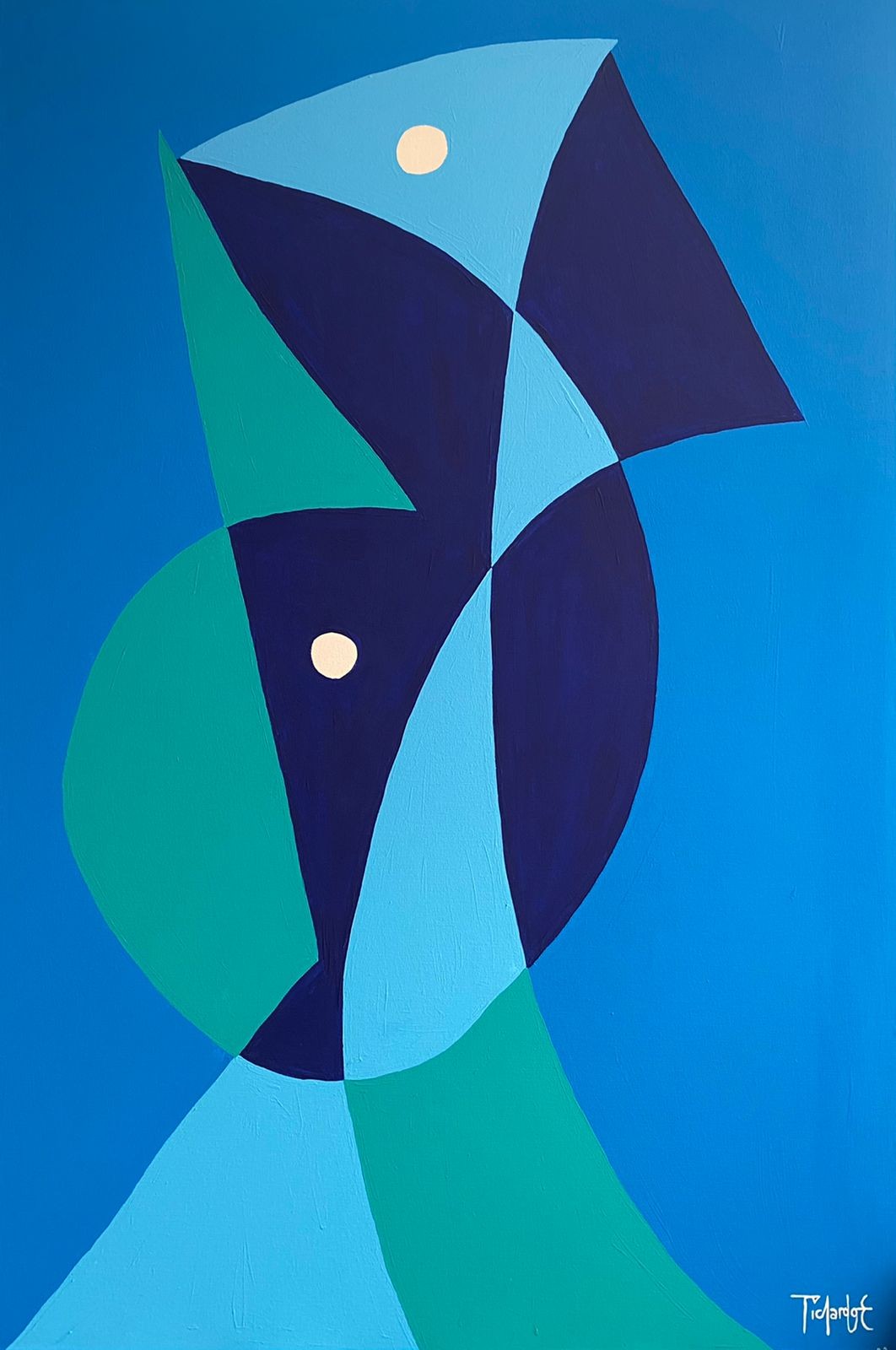 Enrique Pichardo, Retrato en azules Enrique Pichardo, Retrato en azules