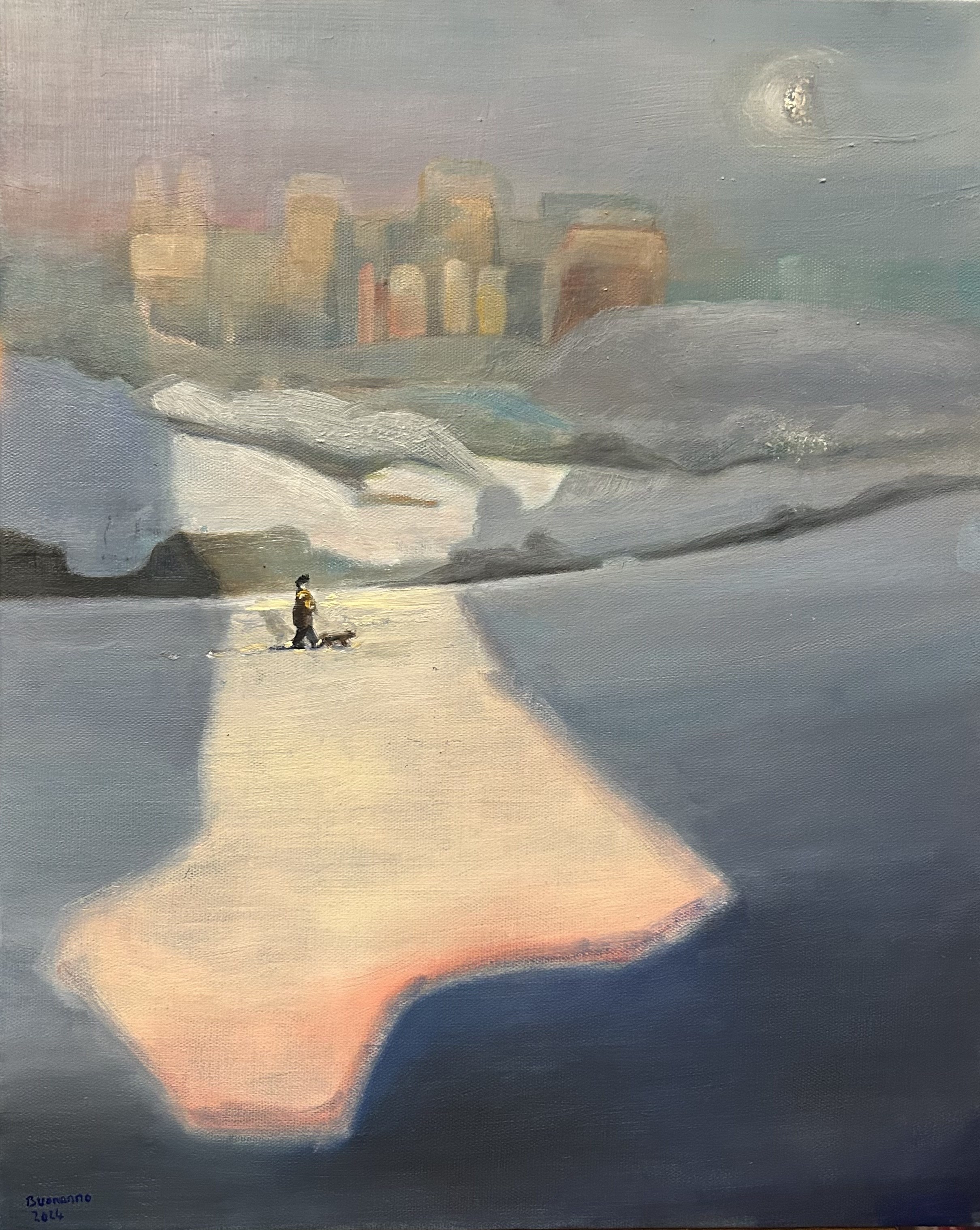 Lisbeth Buonanno, Solace in winter's embrace Lisbeth Buonanno, Solace in winter's embrace