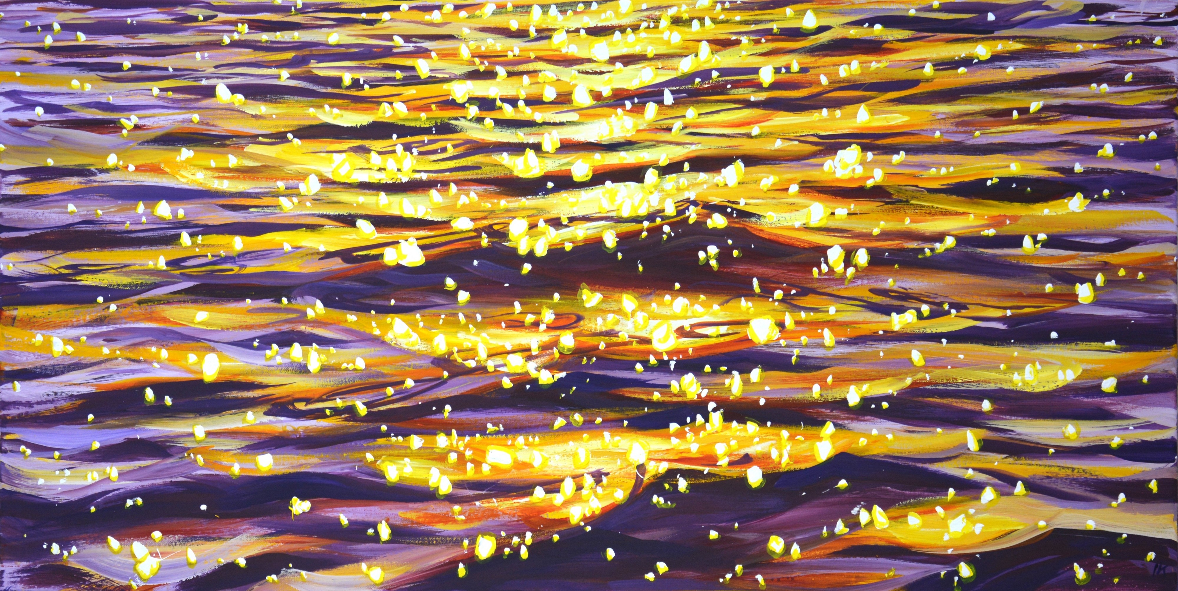 Iryna Kastsova, Evening glare on the water 6. Iryna Kastsova, Evening glare on the water 6.