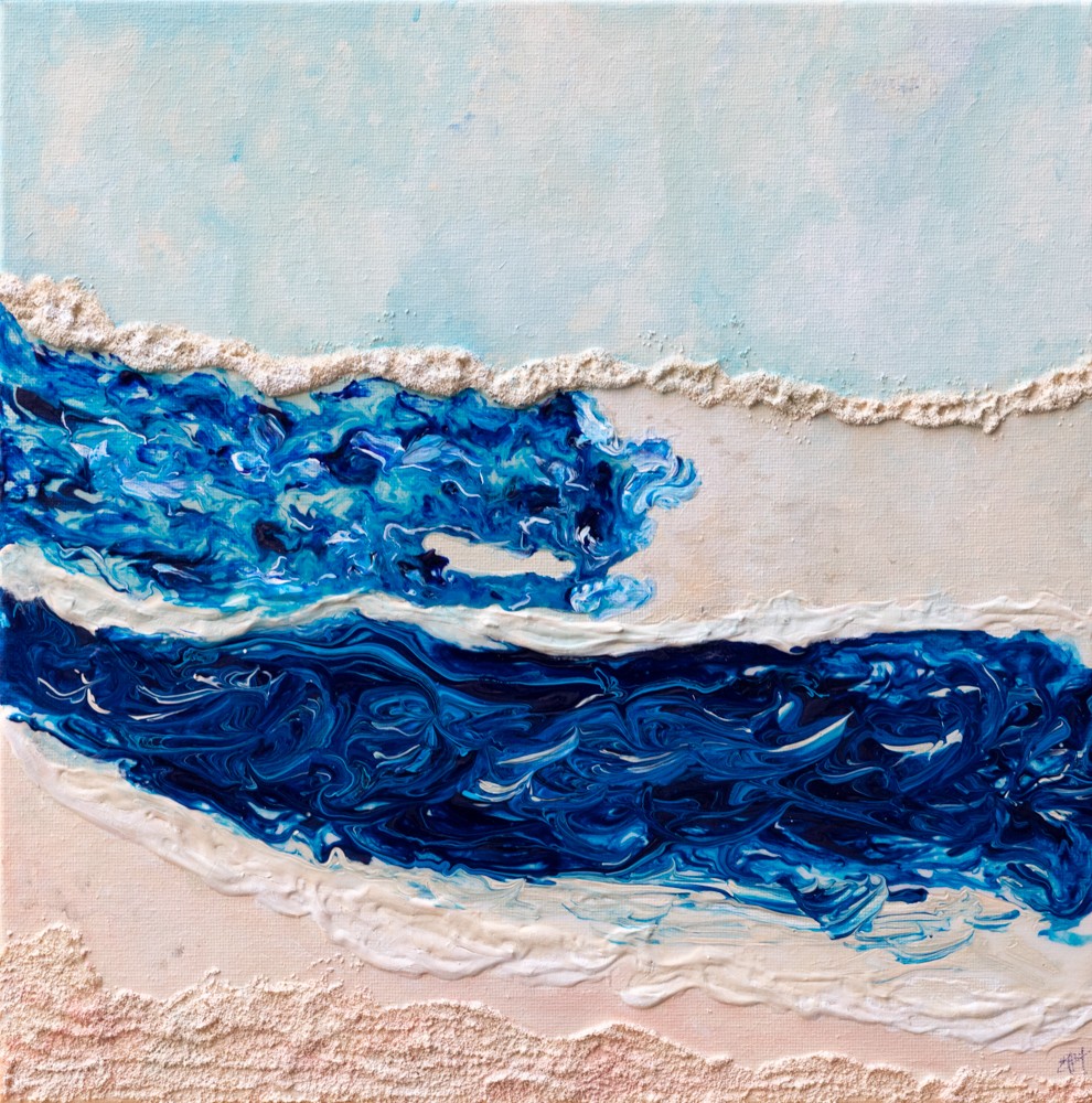 Edith Heim, Marines 3 - Paysage abstrait de bord de mer Edith Heim, Marines 3 - Paysage abstrait de bord de mer