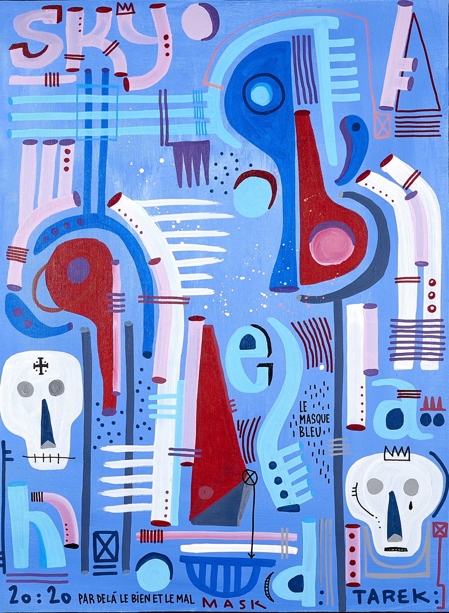 Tarek, Blue Sky - Geometric Art Tarek, Blue Sky - Geometric Art