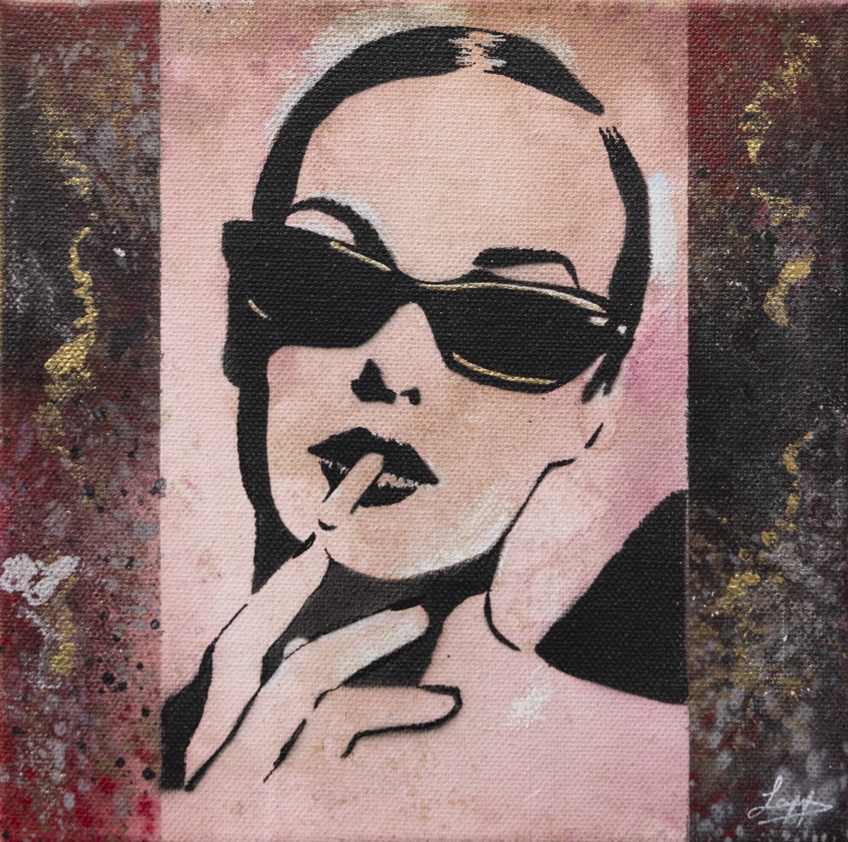 Glad_is_murmuring, Golden Lady - Série street-art Glad_is_murmuring, Golden Lady - Série street-art