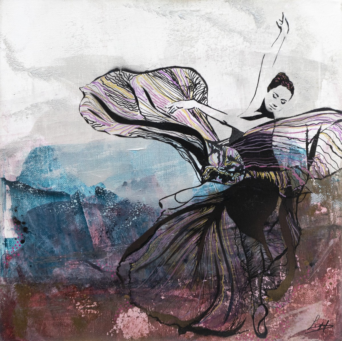 Glad_is_murmuring, Danser sur l'écume- Portrait de femme Glad_is_murmuring, Danser sur l'écume- Portrait de femme
