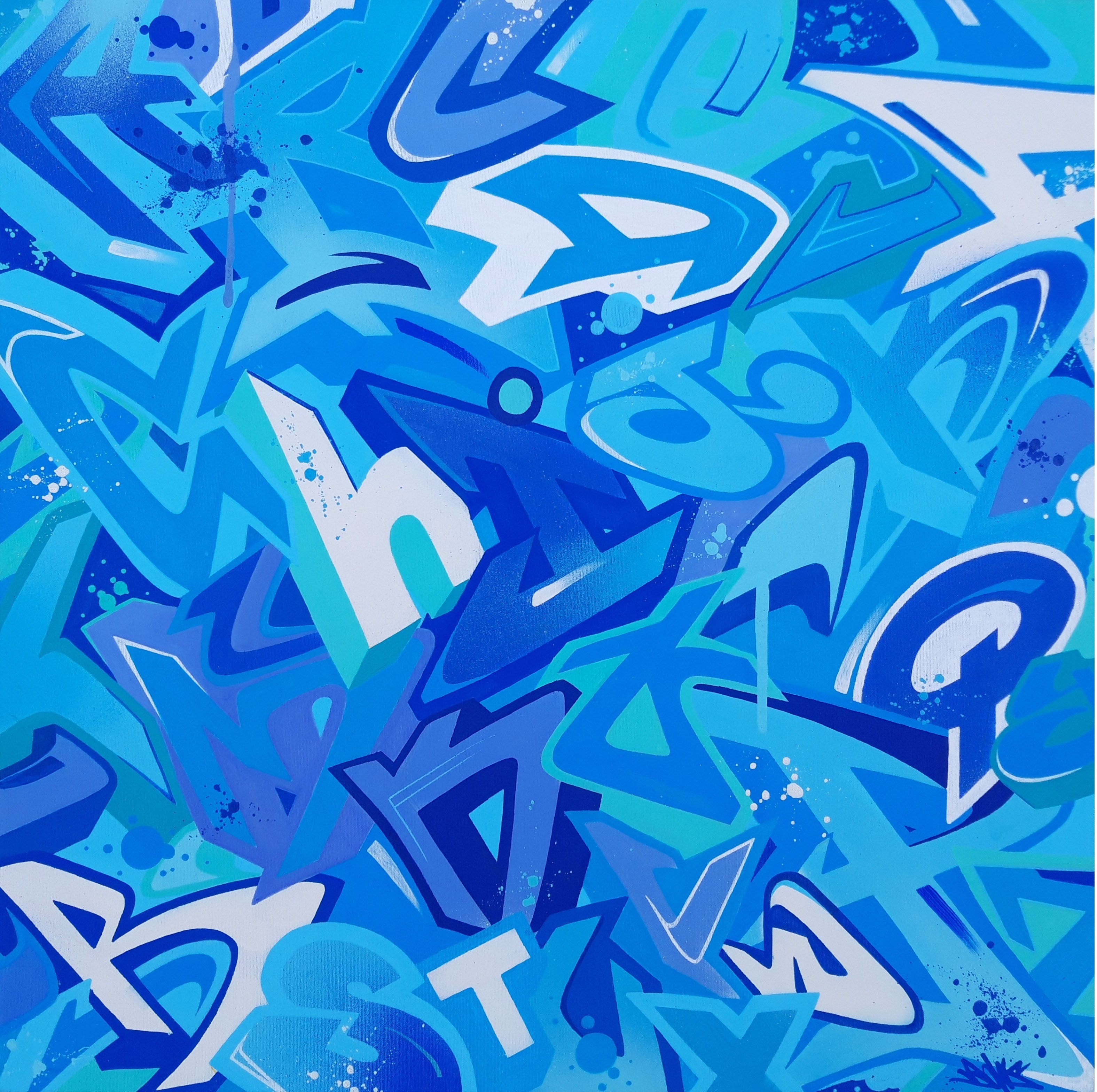 Bows, Blue Letters Bows, Blue Letters