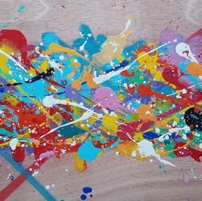Painting, Abstract colors, Bows