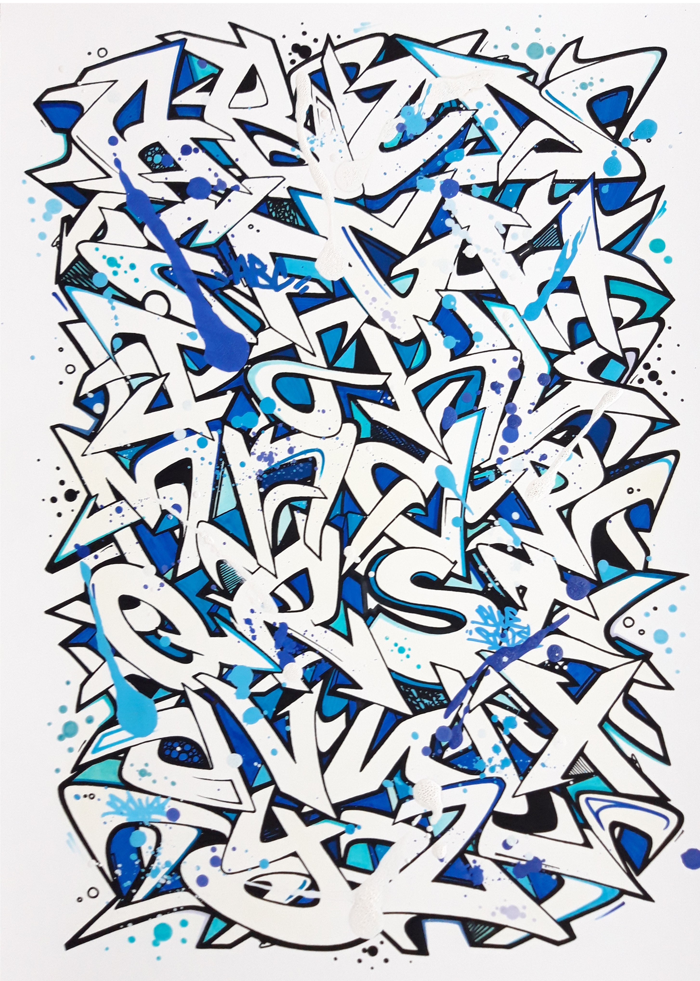 Bows, Print Alphabet rehaussé 1 Bows, Print Alphabet rehaussé 1