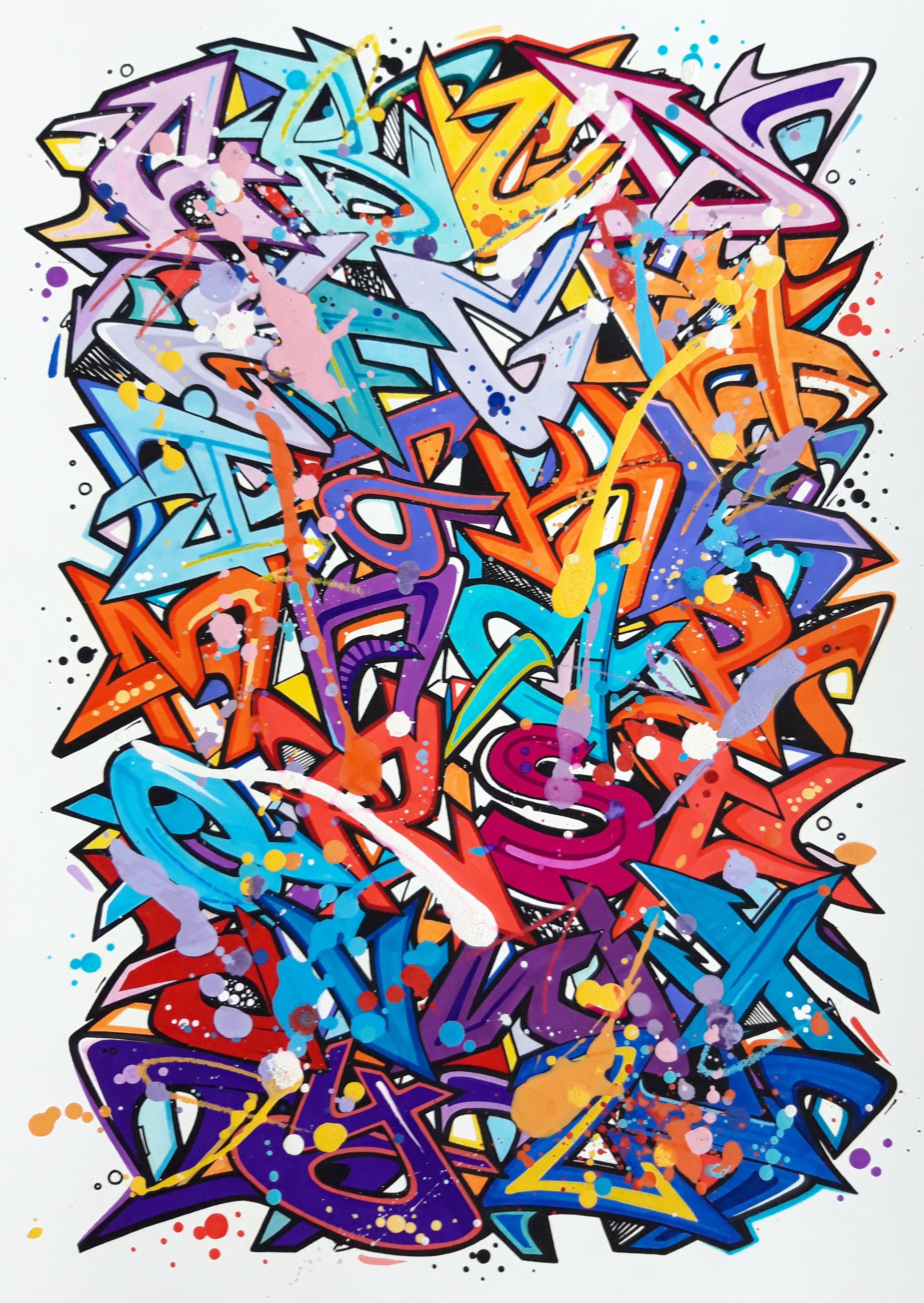 Bows, Print Alphabet rehaussé 3 Bows, Print Alphabet rehaussé 3